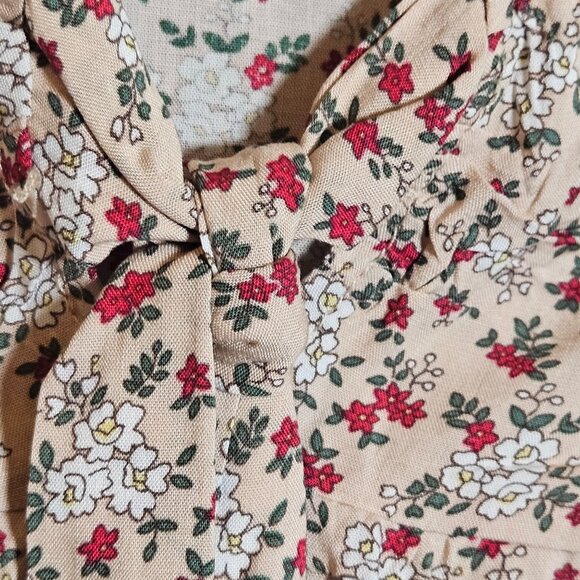 Suzanne Betro Women’s Floral Top Large – Boho Chic, Light Academia, Soft Vintage - Picture 7 of 12